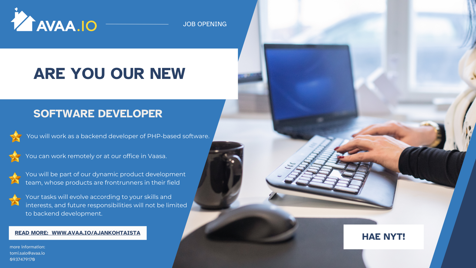 Are you our new software developer?